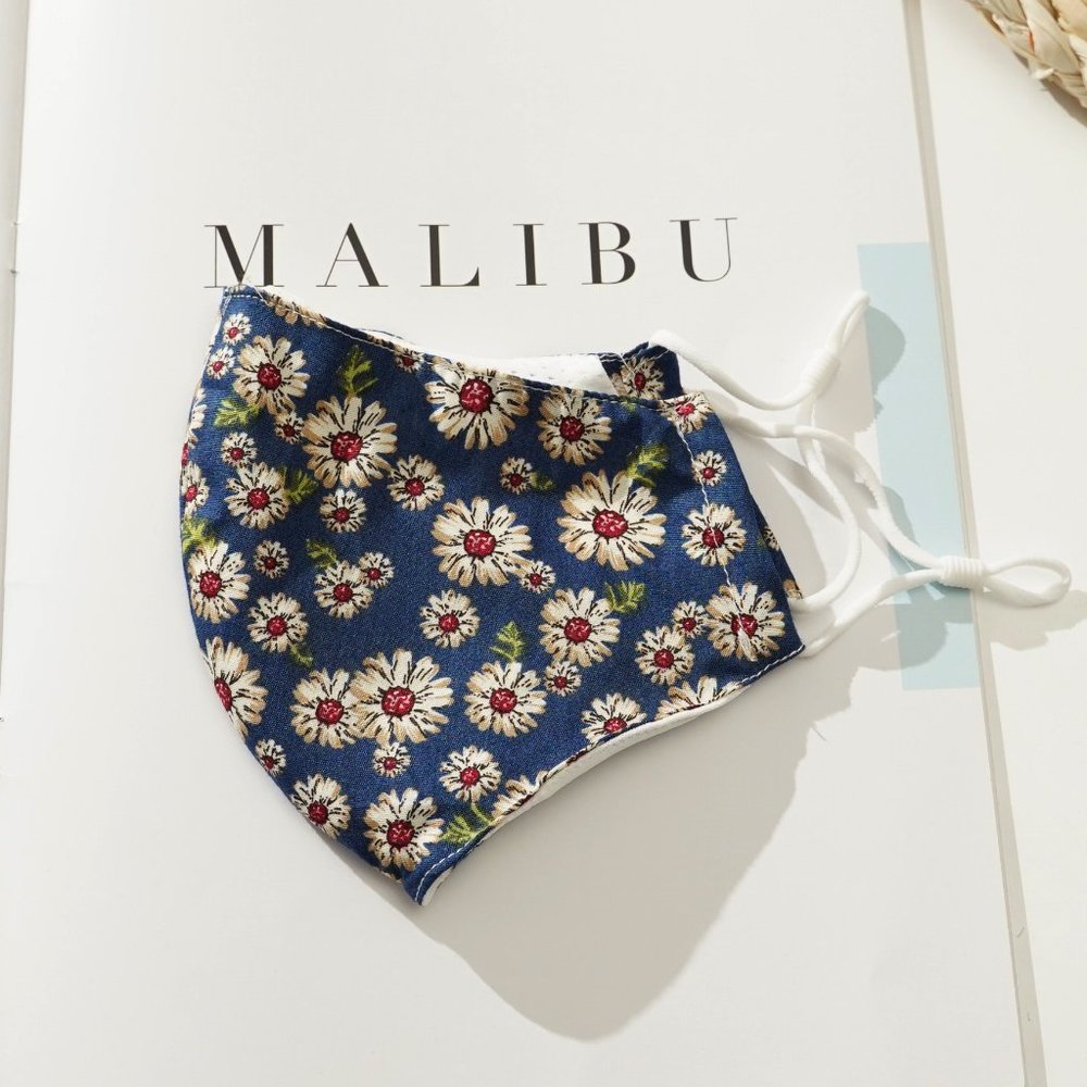 100% Cotton Washable Mask with Filter Pocket